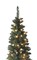 Slim Pencil Green Christmas Tree - Artificial Linden Spruce with Premium PVC Needles - Sturdy Metal Stand Included - Ideal for Compact Spaces - Effortless Assembly and Elegant Holiday Décor